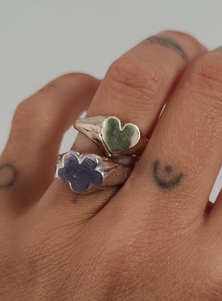 Love Heart Signet Ring