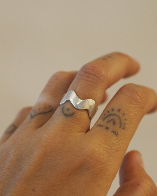 Chunky Waves Ring