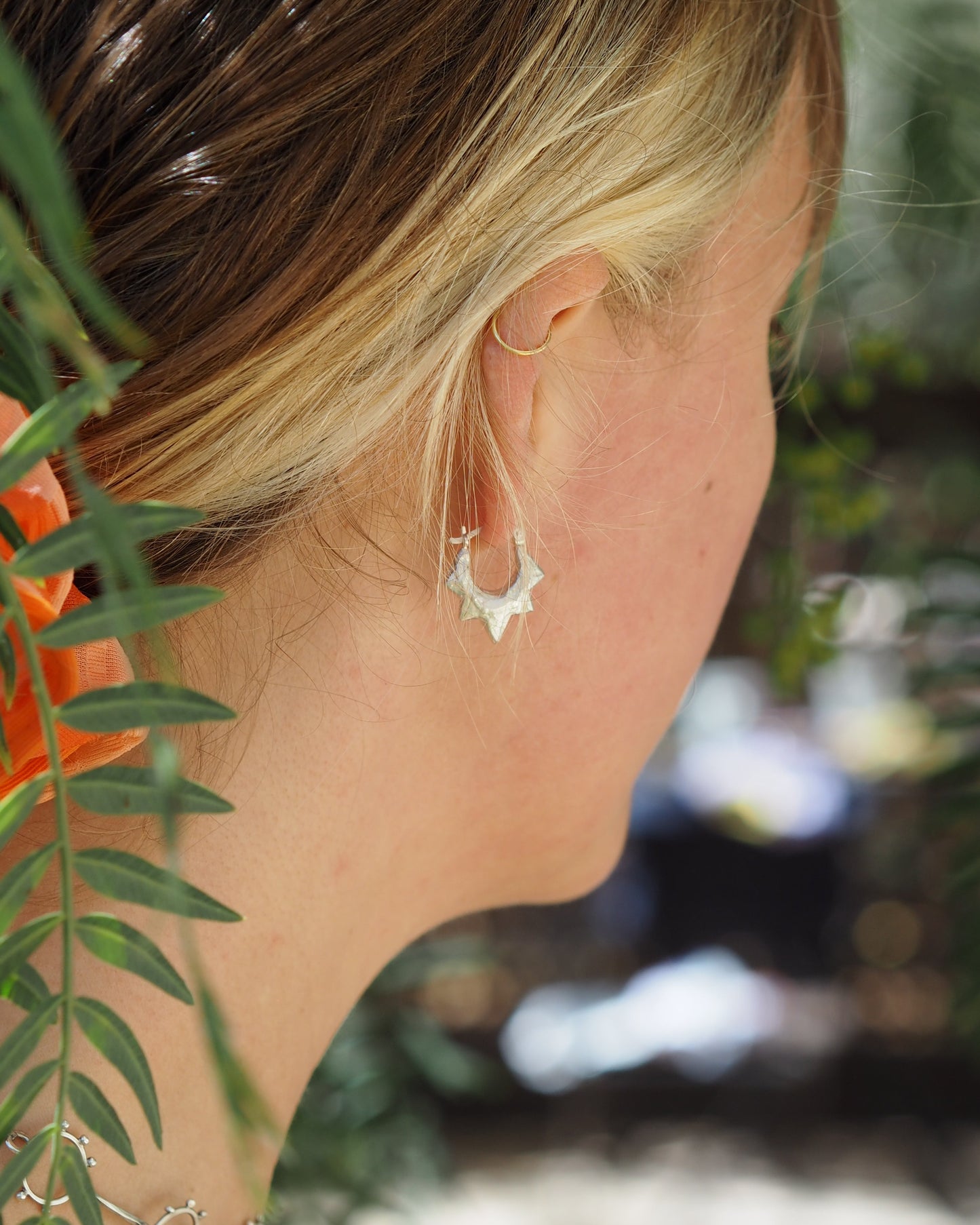 Sunburst Hoop Earrings READY TO SHIP