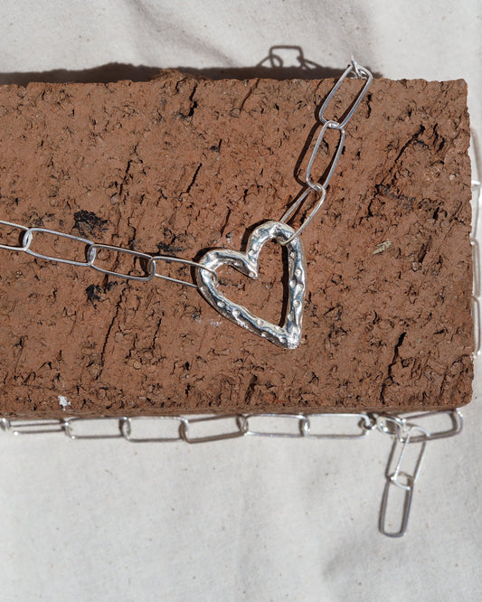 Heart on a Chain Necklace READY TO SHIP