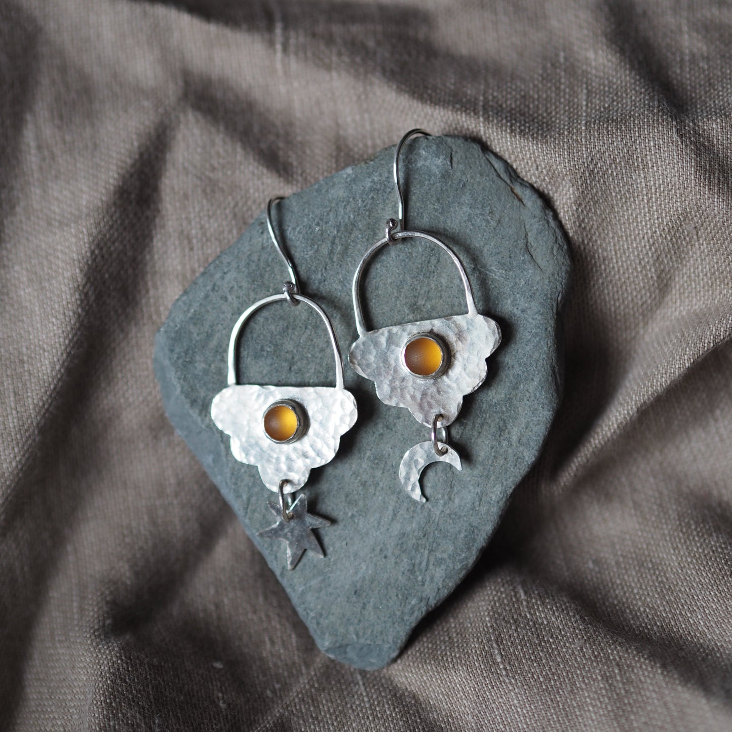Blue Cloud Earrings for El D