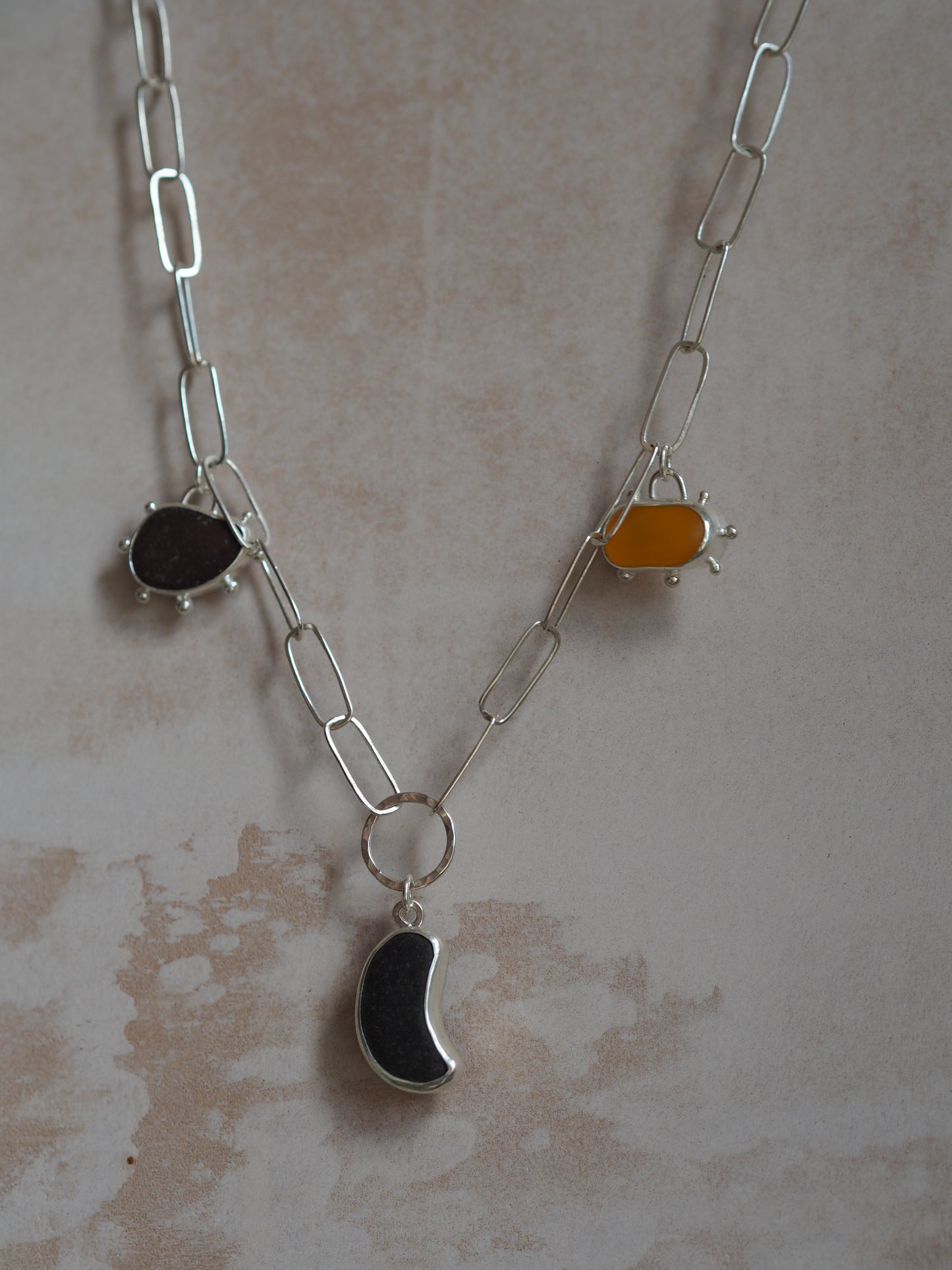 Pebble & Sea Glass Necklace