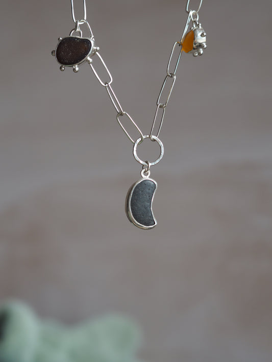 Pebble & Sea Glass Necklace