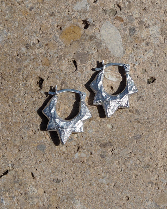 Sunburst Hoop Earrings READY TO SHIP