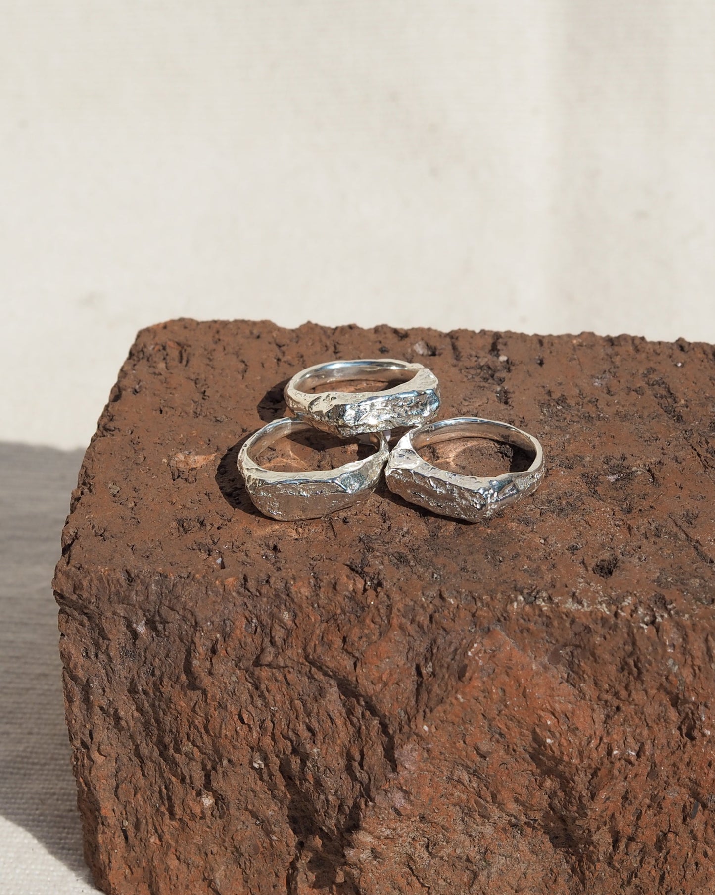 Molten Faced Organic Formed Ring