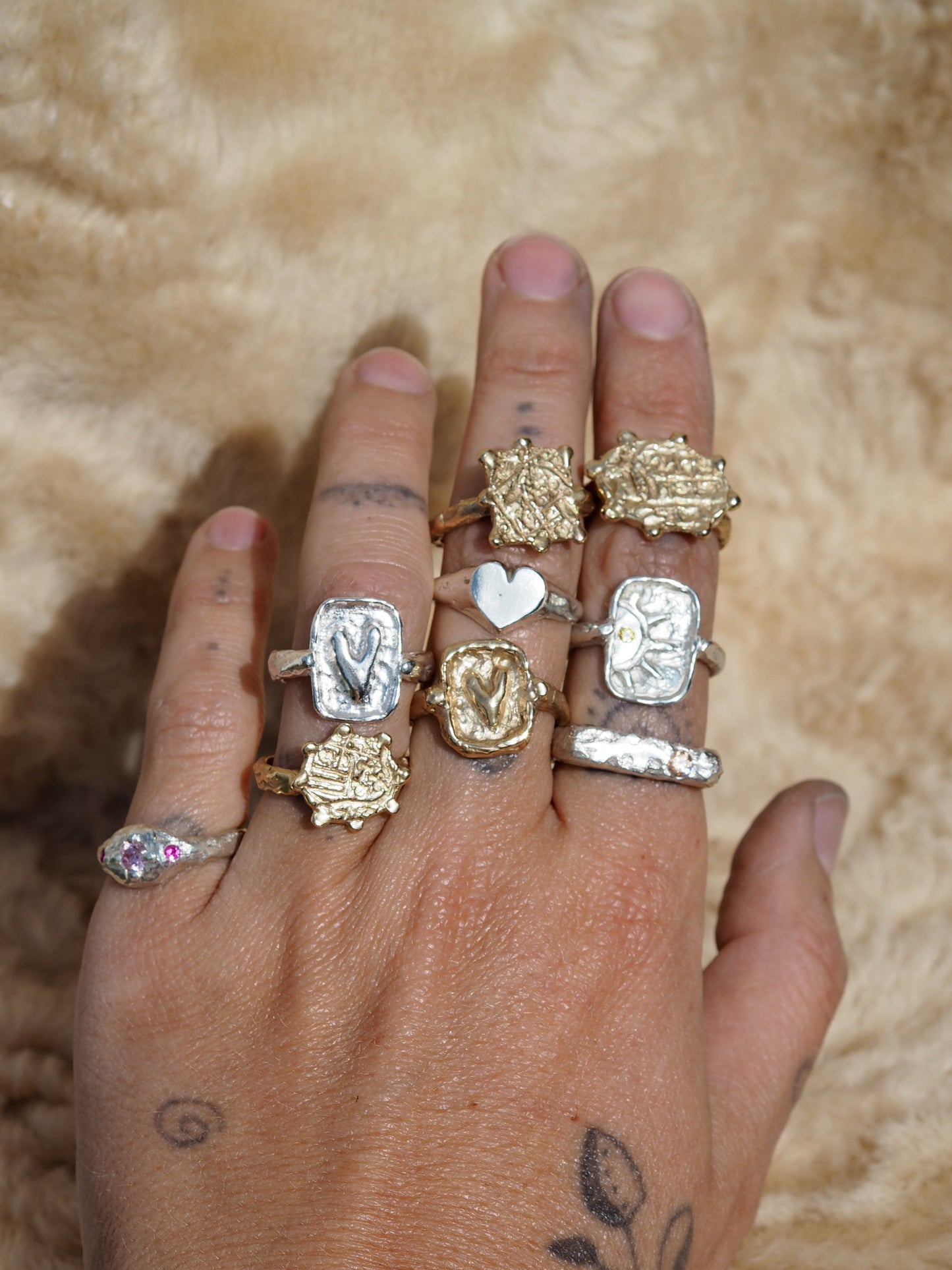 Love Heart Signet Ring
