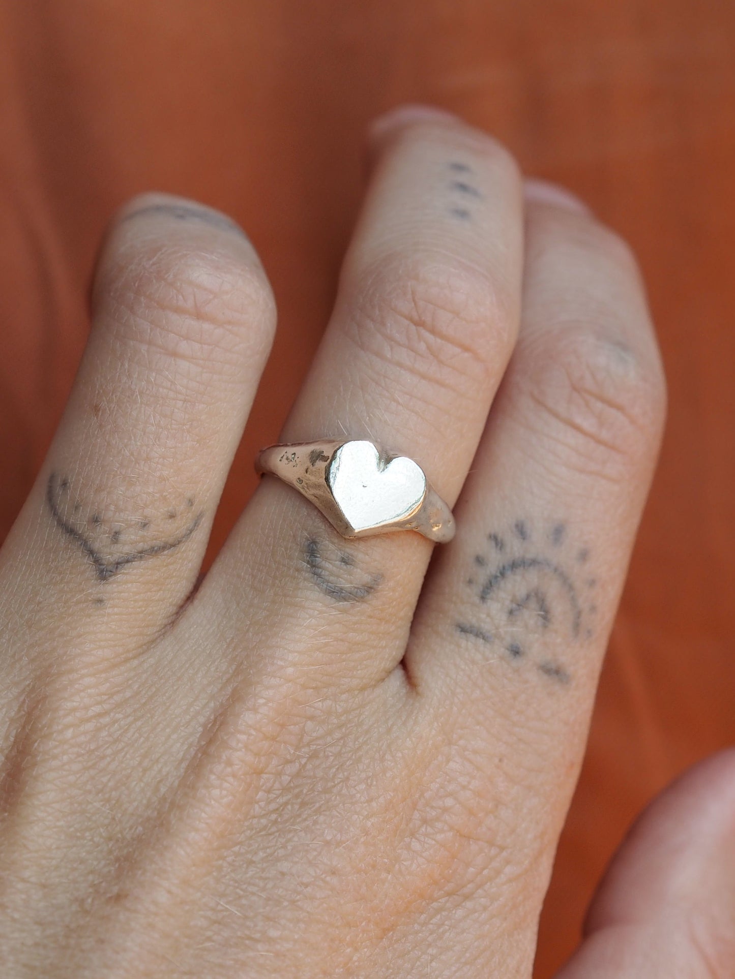 Love Heart Signet Ring