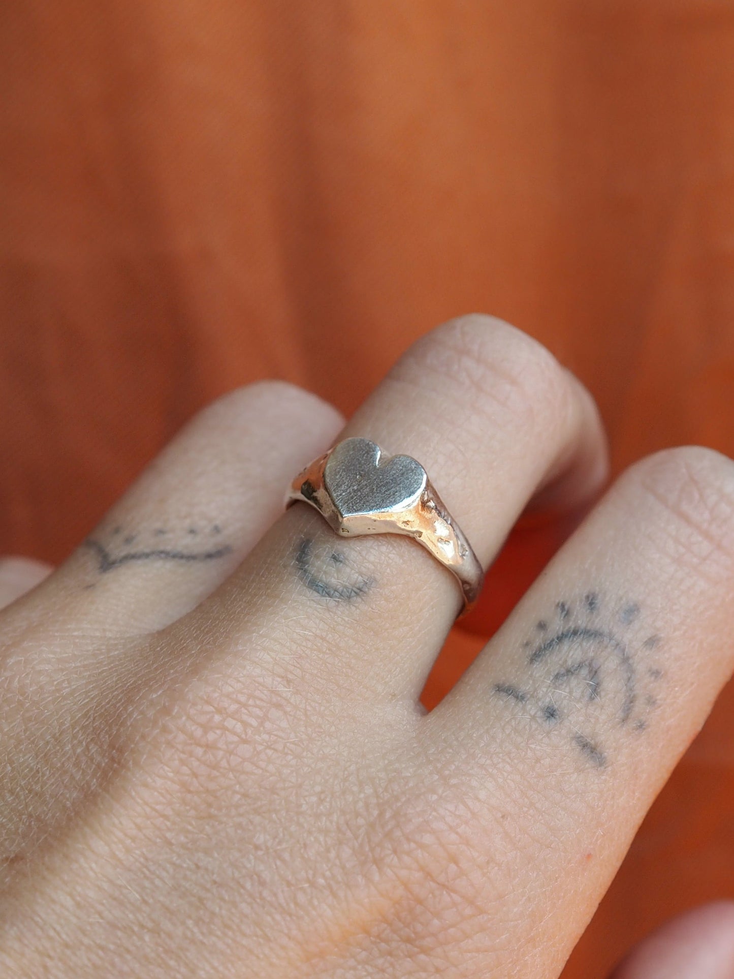 Love Heart Signet Ring