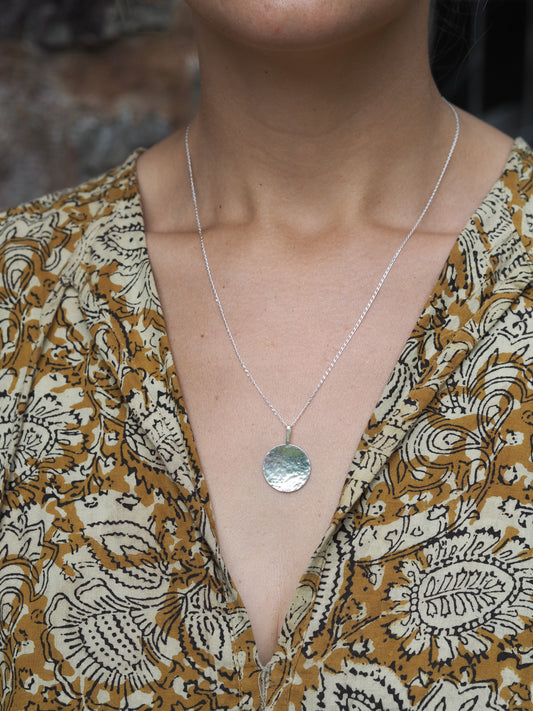 Large Disc Pendant READY TO SHIP