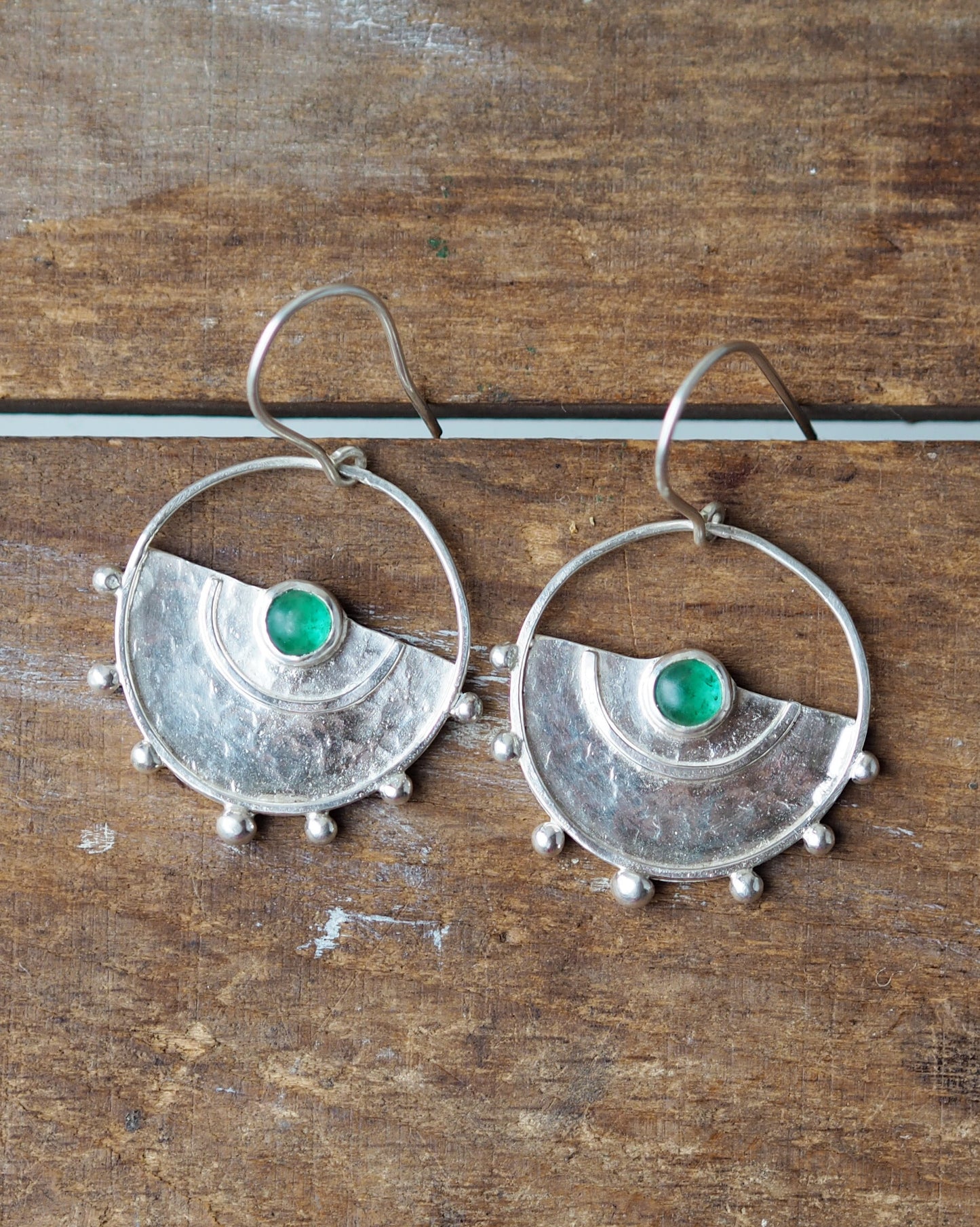 Green Eyed Earrings READY TO SHIP