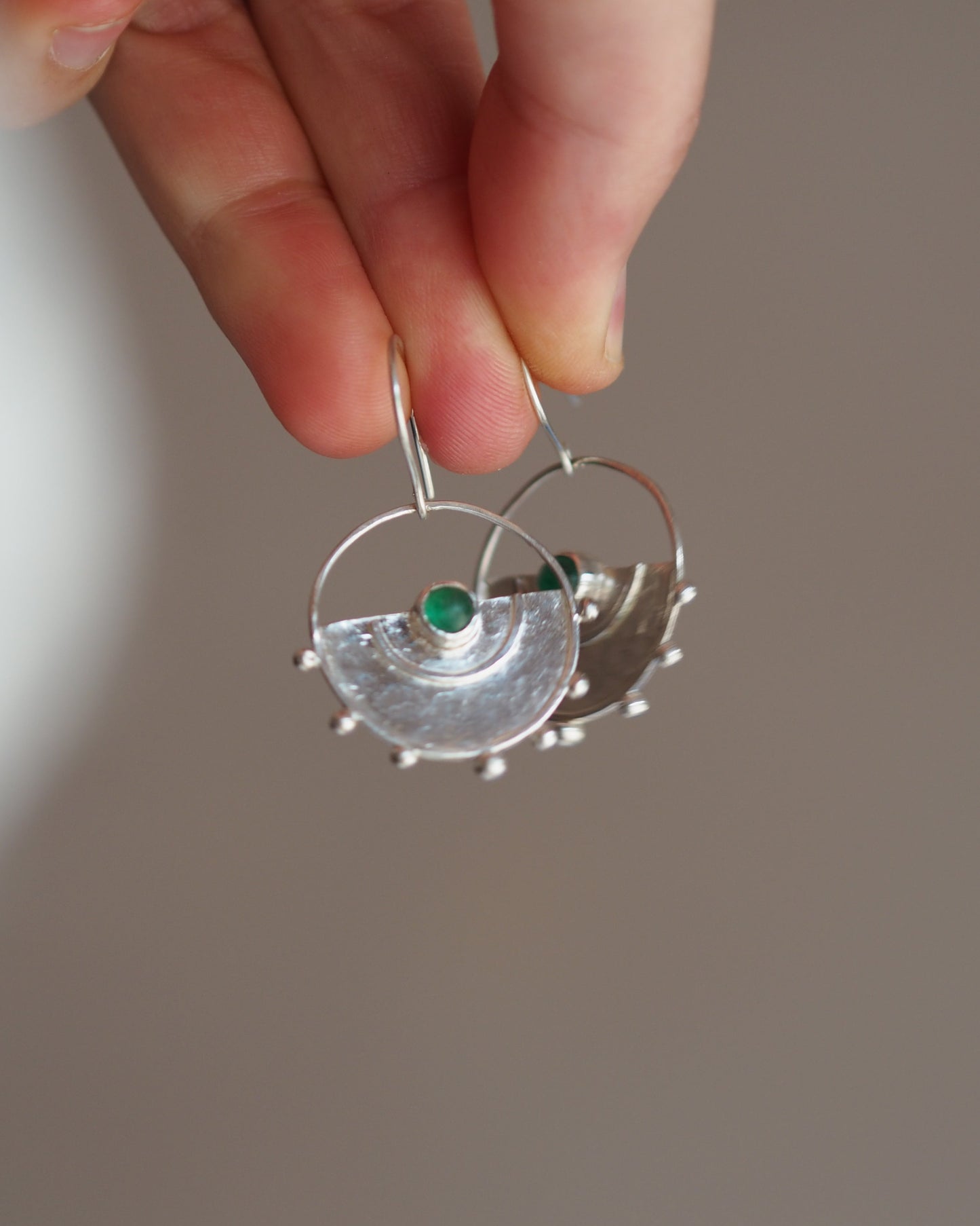 Green Eyed Earrings READY TO SHIP