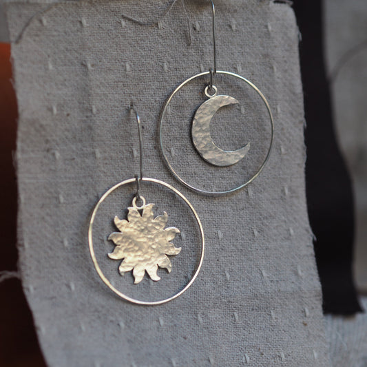 Sun and Moon Earrings