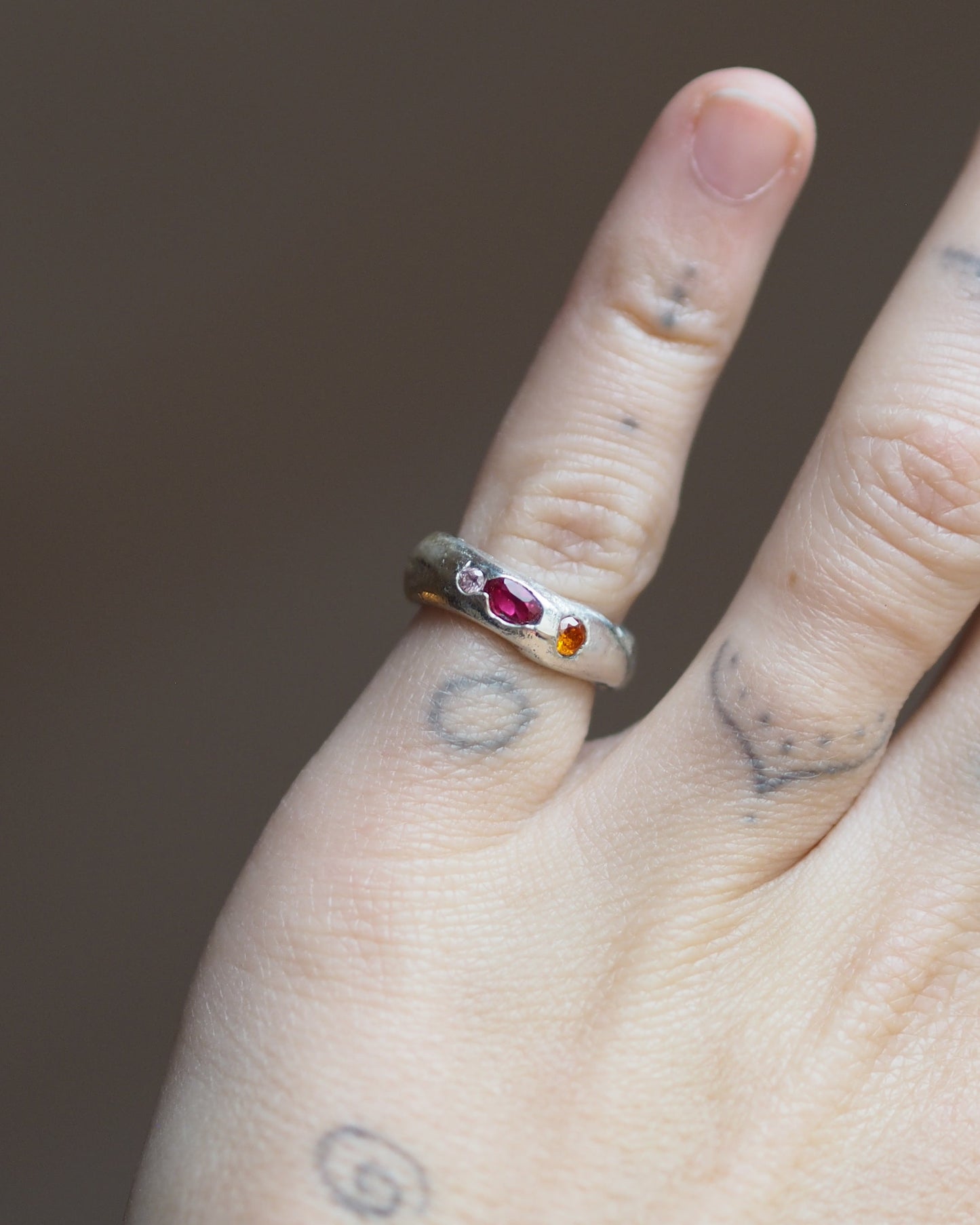 Chunky Tropical Pinky READY TO SHIP