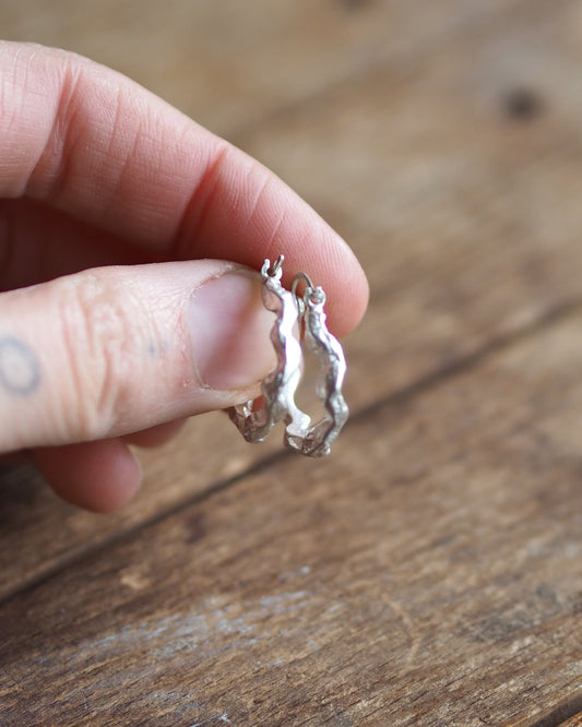 Wavy Hoop Earrings READY TO SHIP