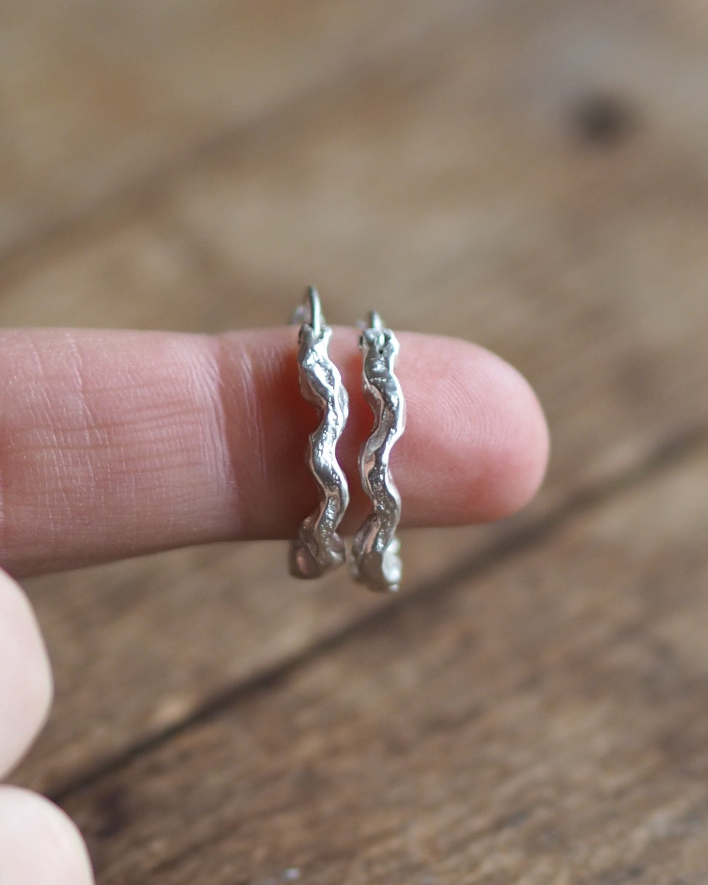 Wavy Hoop Earrings READY TO SHIP