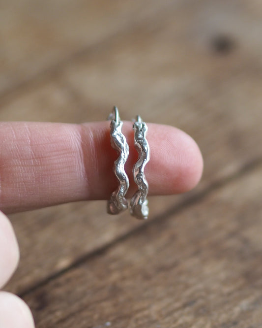 Wavy Hoop Earrings READY TO SHIP